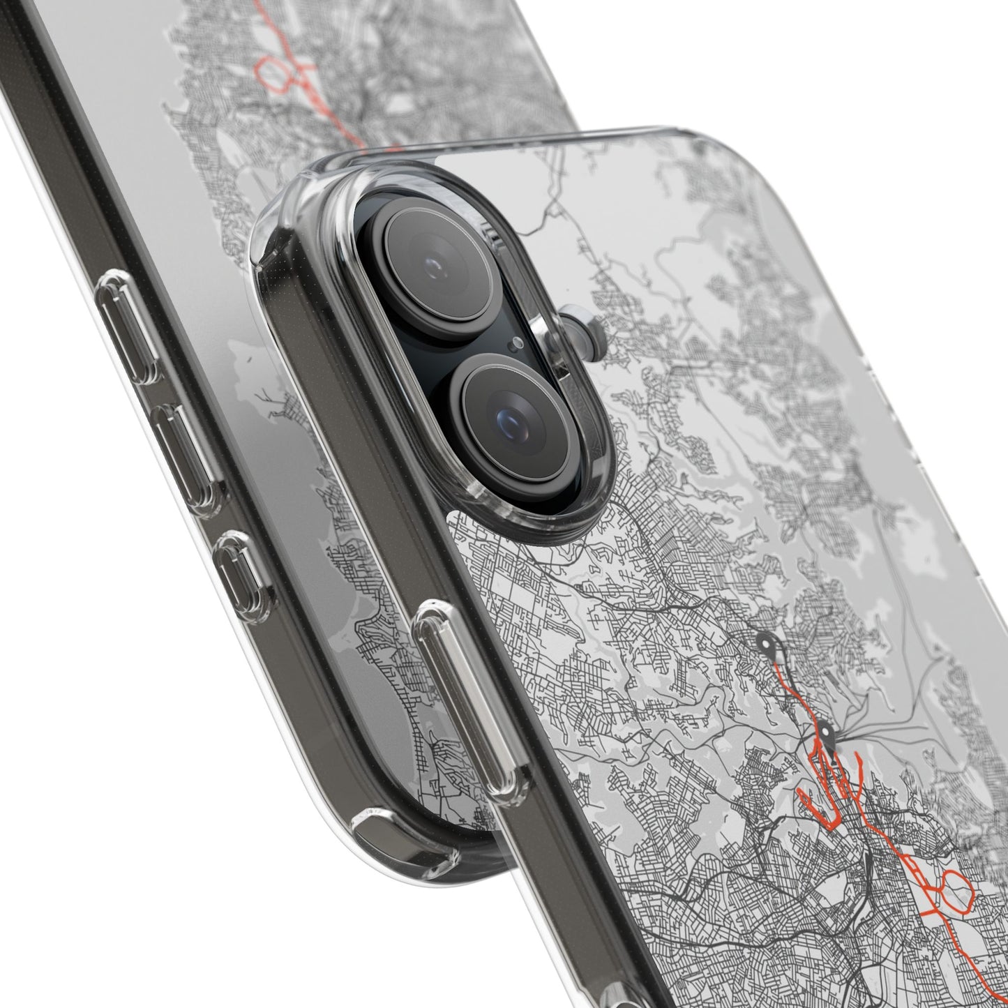 Sydney Marathon Route Clear Impact-Resistant Phone Case