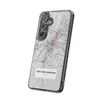 New York Marathon Route Clear Impact-Resistant Phone Case