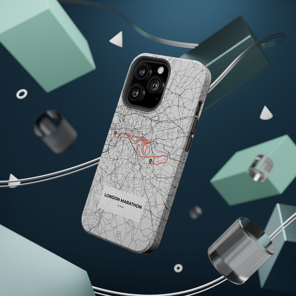 London Marathon Route Magnetic Impact-Resistant Phone Case
