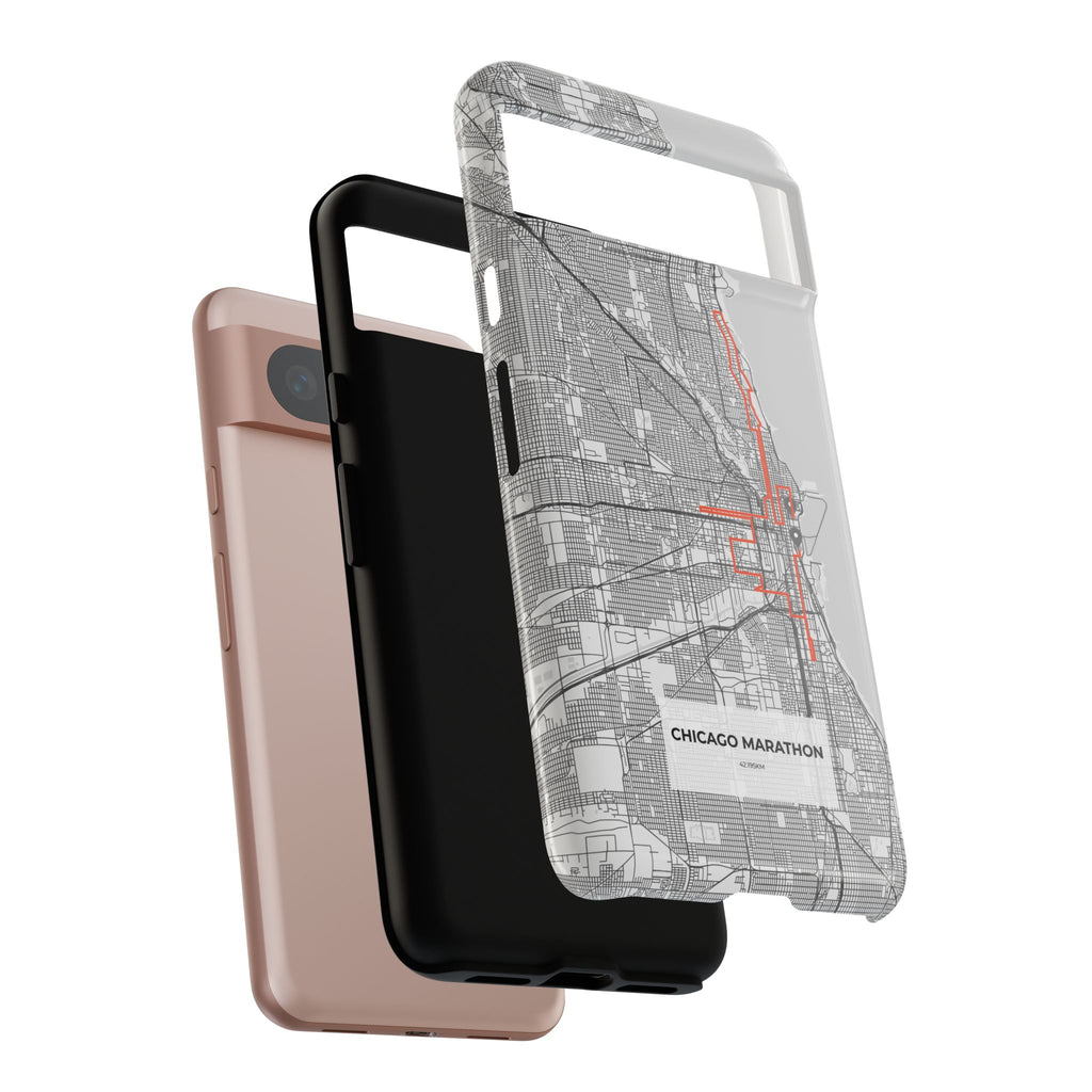 Chicago Marathon Route Tough Phone Case