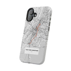 New York Marathon Route Magnetic Impact-Resistant Phone Case