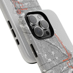Chicago Marathon Route Tough Phone Case