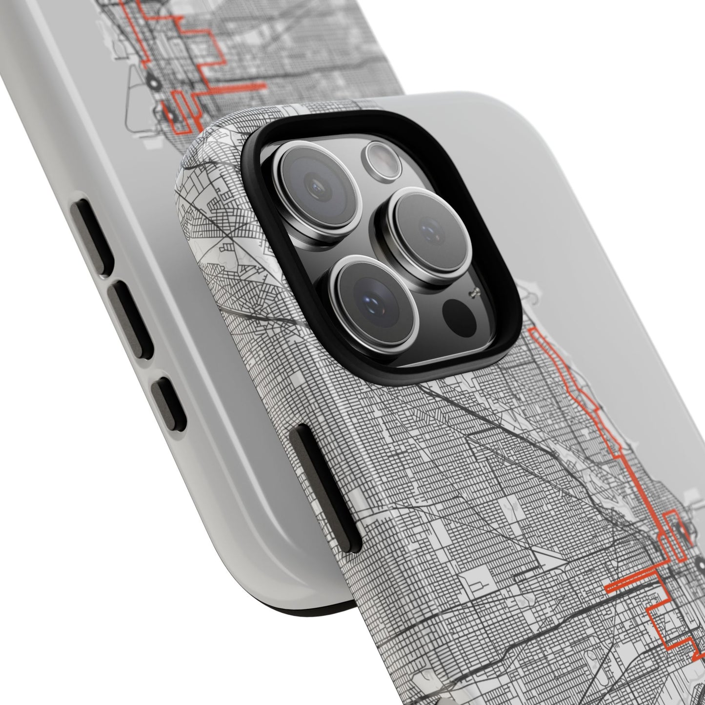 Chicago Marathon Route Tough Phone Case