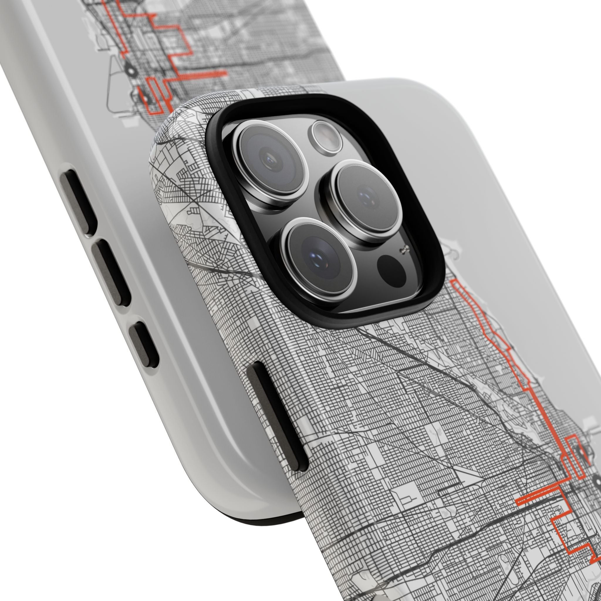 Chicago Marathon Route Tough Phone Case