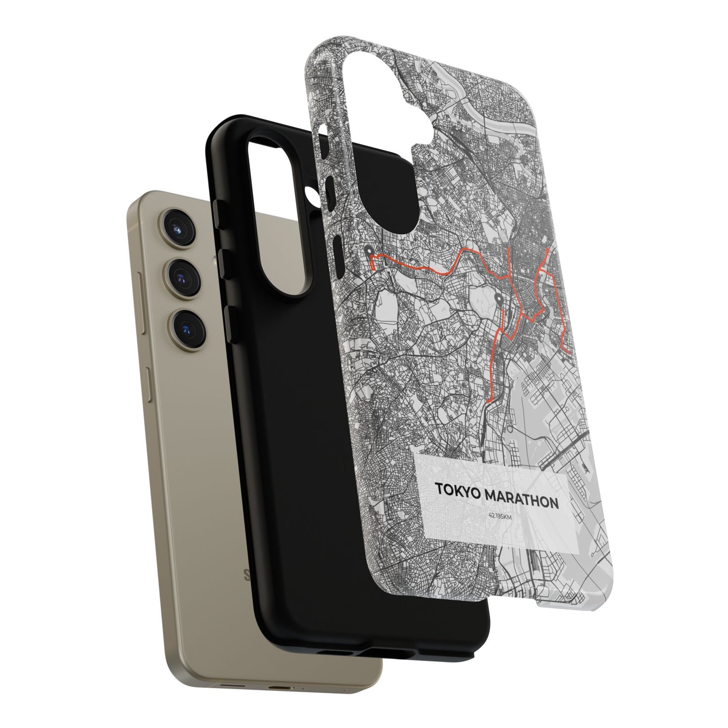 Tokyo Marathon Route Tough Phone Case