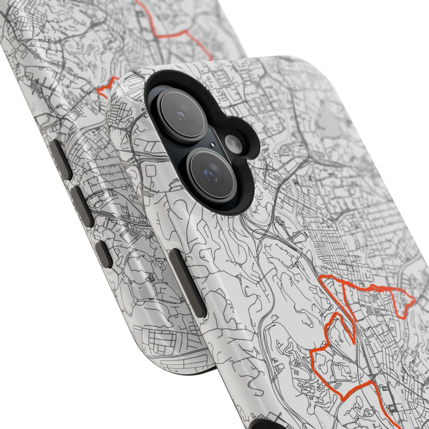 Customized Marathon Route Magnetic Impact-Resistant Phone Case