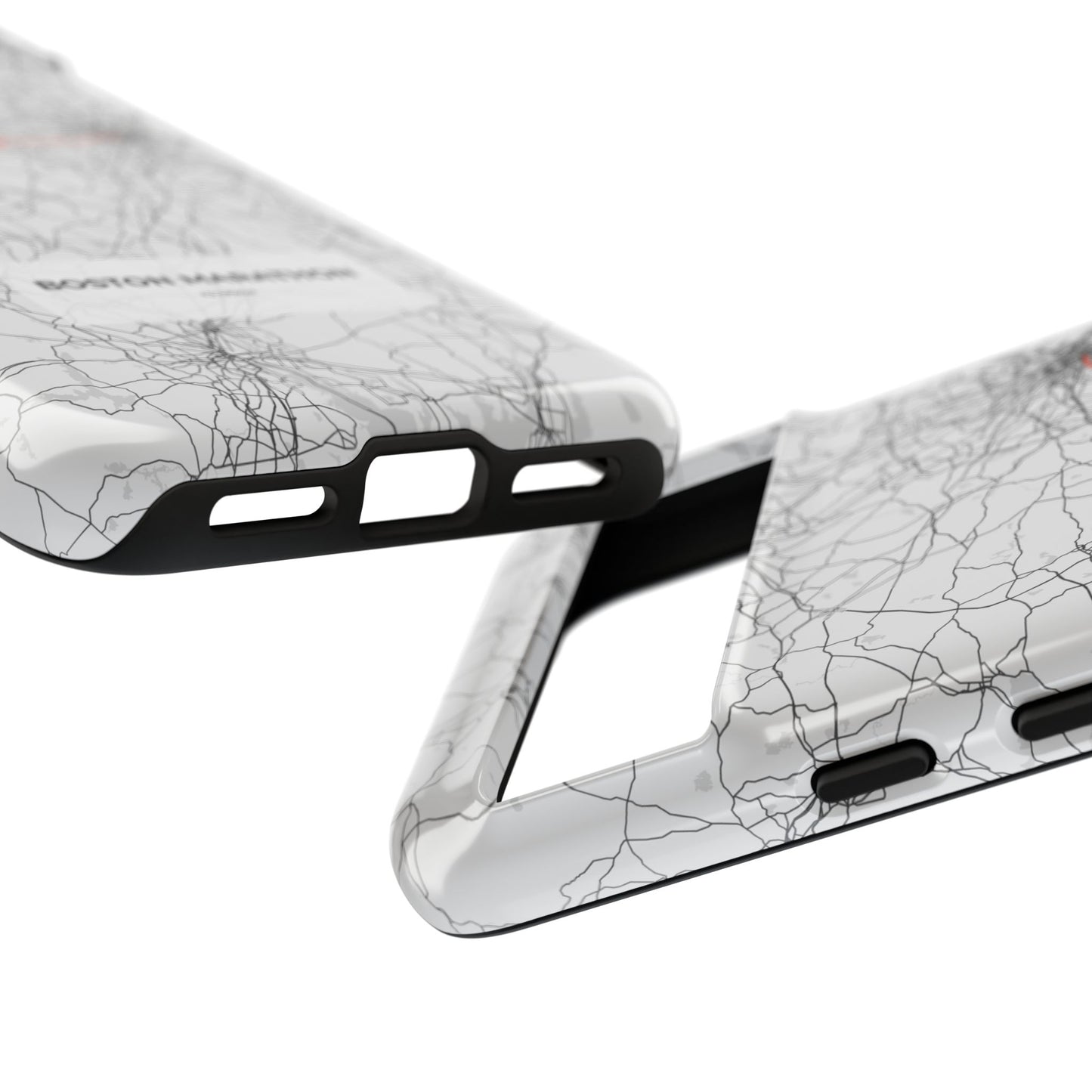 Boston Marathon Route Tough Phone Case