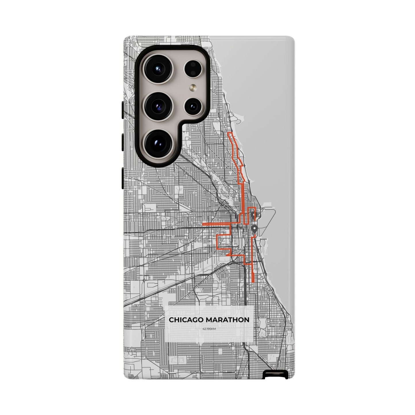 Chicago Marathon Route Tough Phone Case