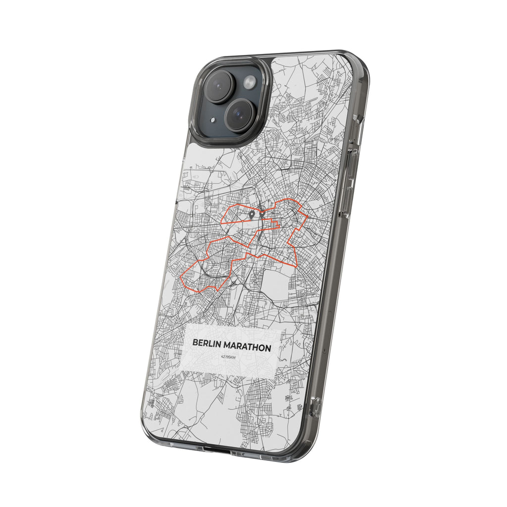 Berlin Marathon Route Clear Impact-Resistant Phone Case