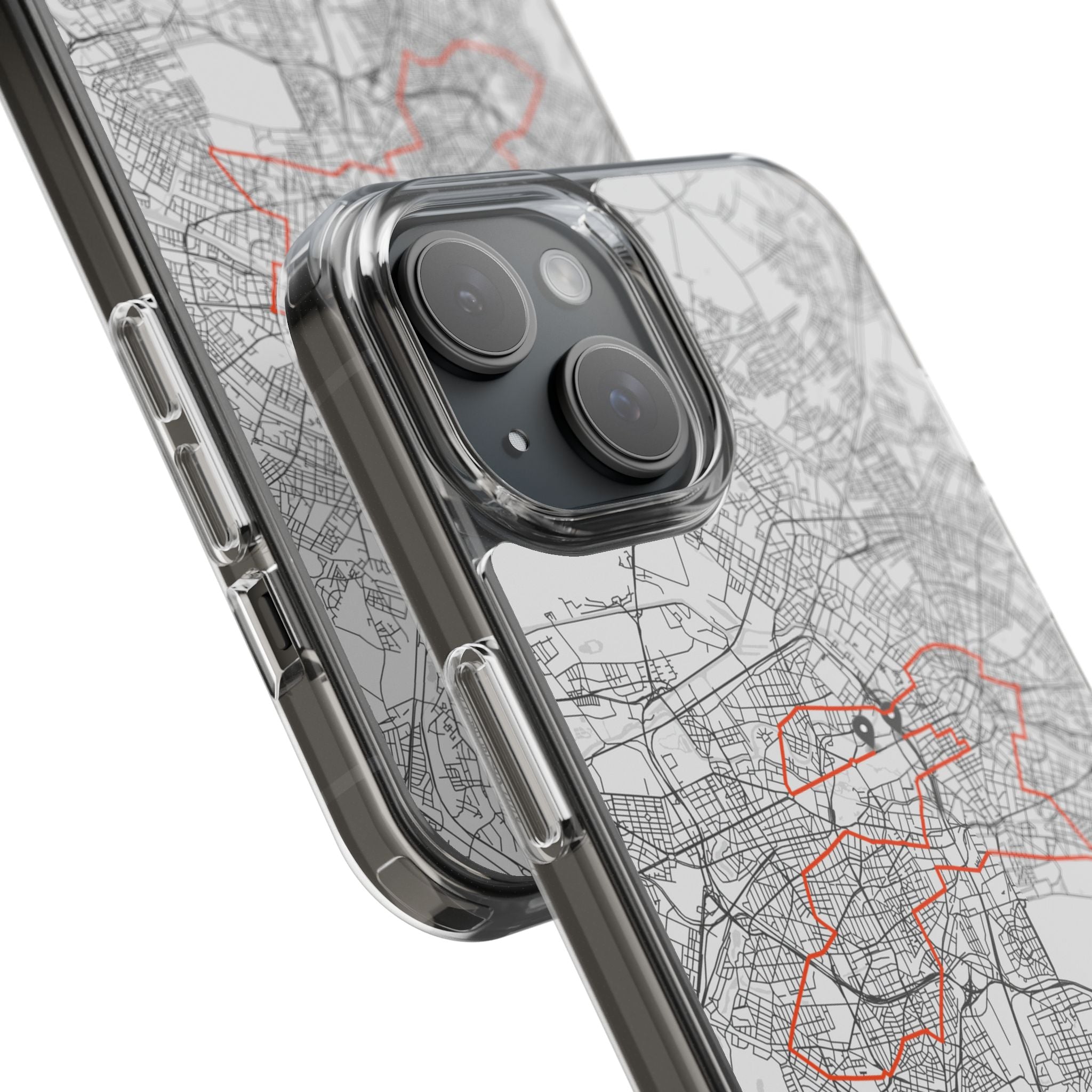 Berlin Marathon Route Clear Impact-Resistant Phone Case