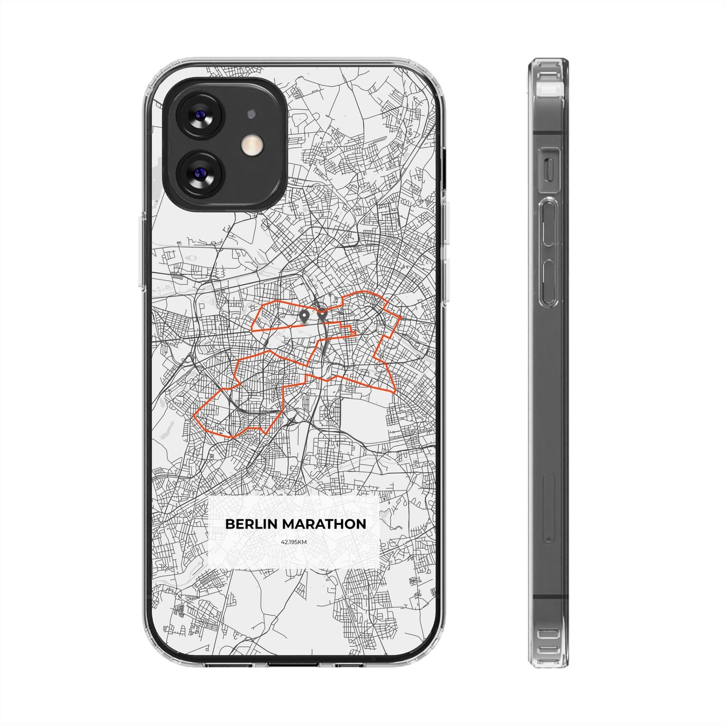 Berlin Marathon Route Magnetic Clear Impact-Resistant Phone Case