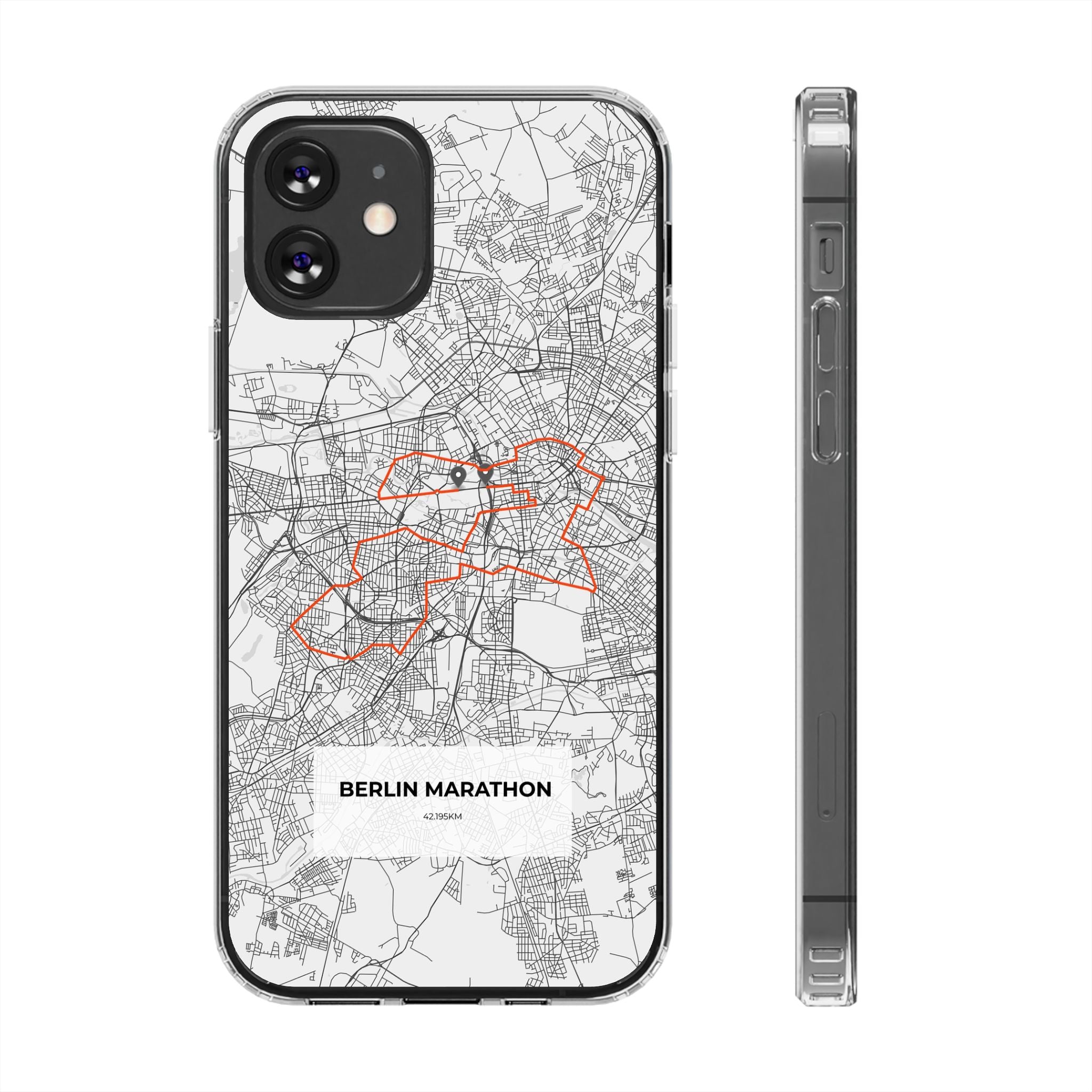Berlin Marathon Route Magnetic Clear Impact-Resistant Phone Case