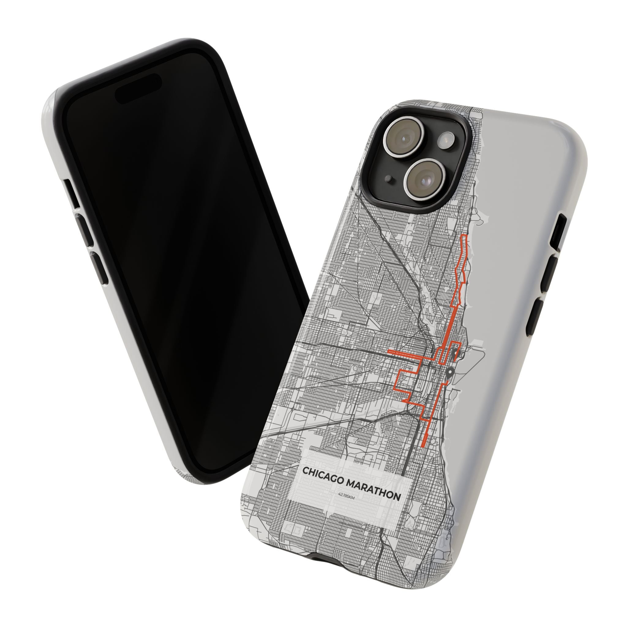 Chicago Marathon Route Tough Phone Case