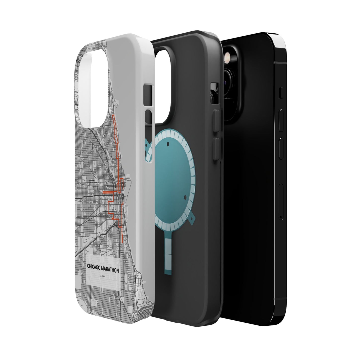 Chicago Marathon Route Magnetic Impact-Resistant Phone Case