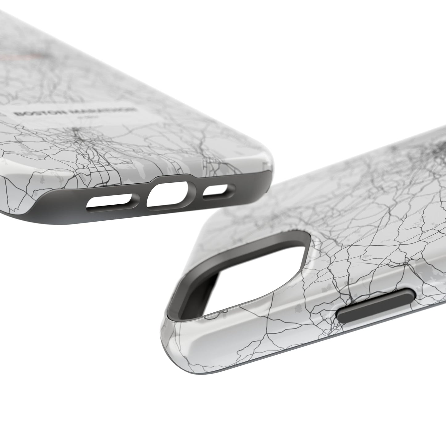 Boston Marathon Route Magnetic Impact-Resistant Phone Case