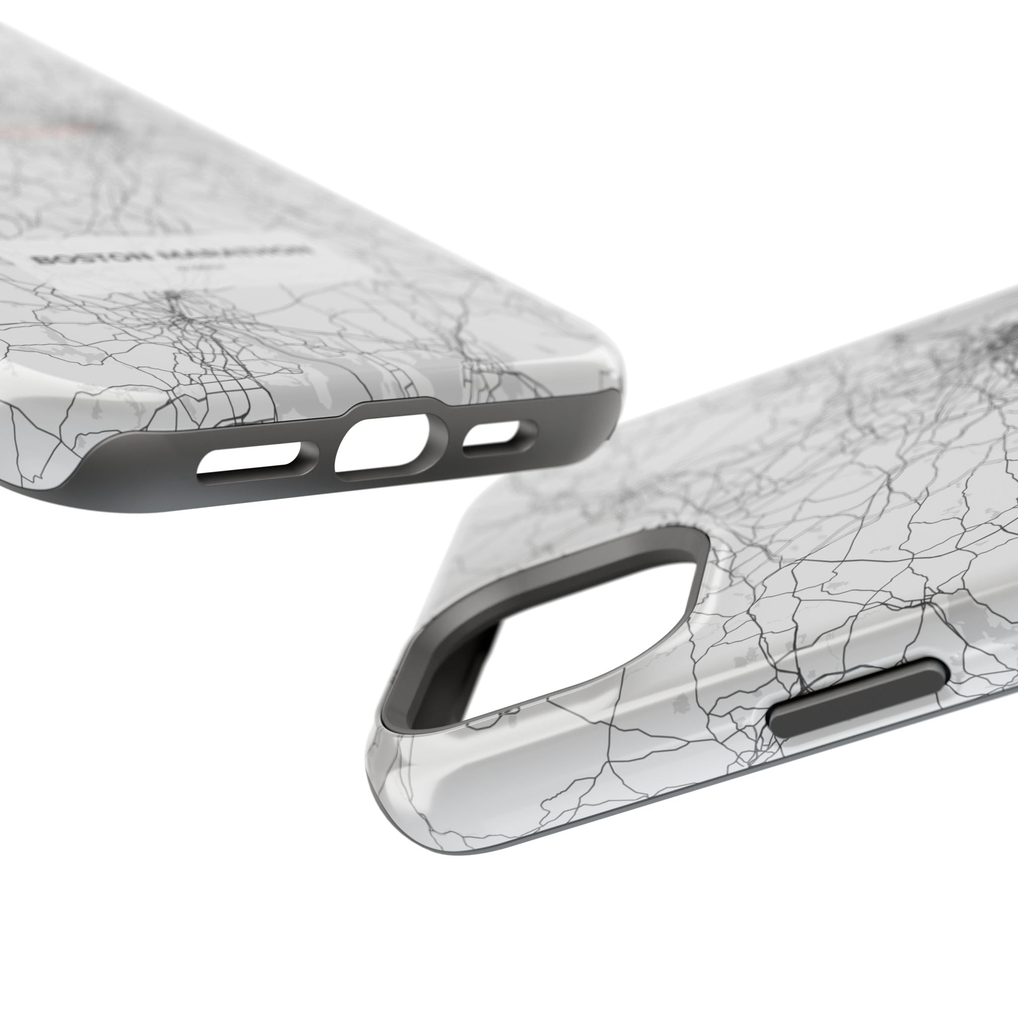Boston Marathon Route Magnetic Impact-Resistant Phone Case