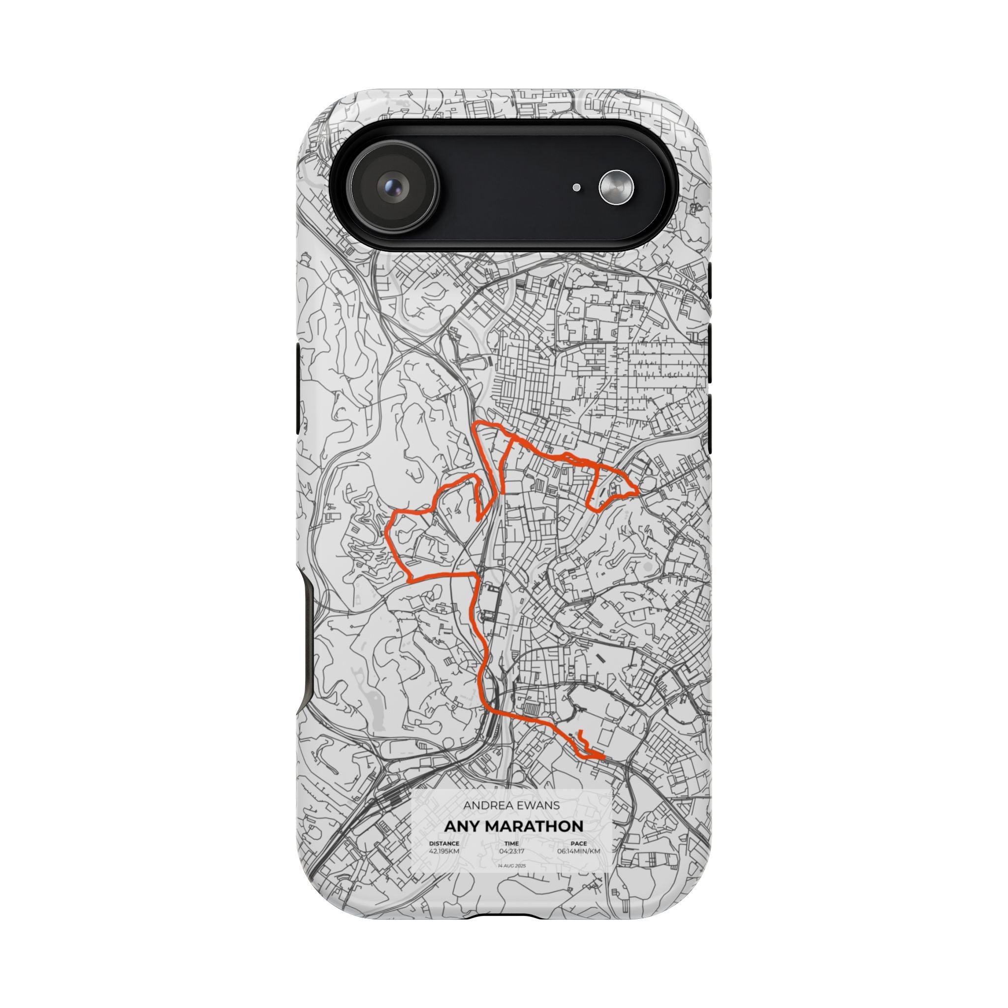 Customized Marathon Route Magnetic Impact-Resistant Phone Case