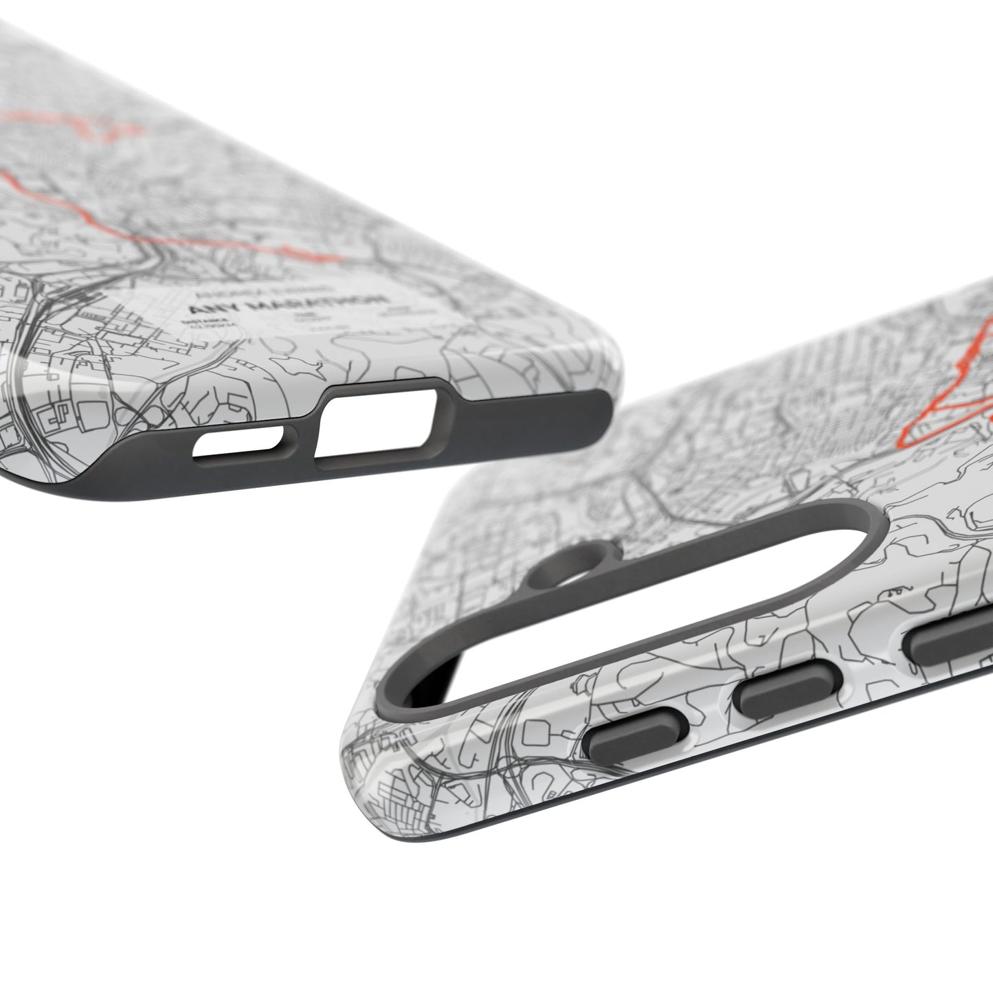 Customized Marathon Route Tough Phone Case