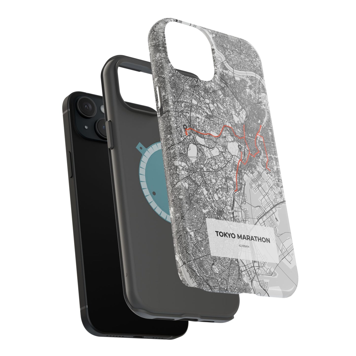 Tokyo Marathon Route Magnetic Impact-Resistant Phone Case
