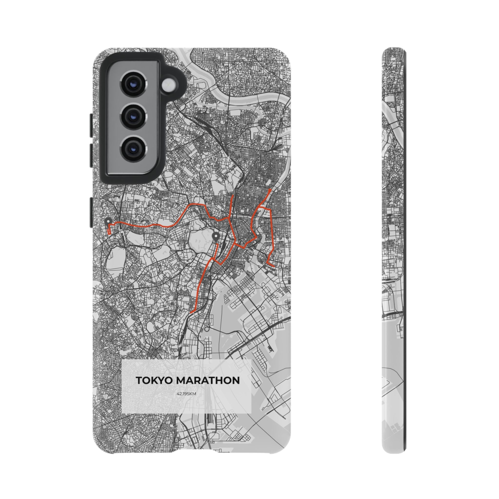 Tokyo Marathon Route Tough Phone Case