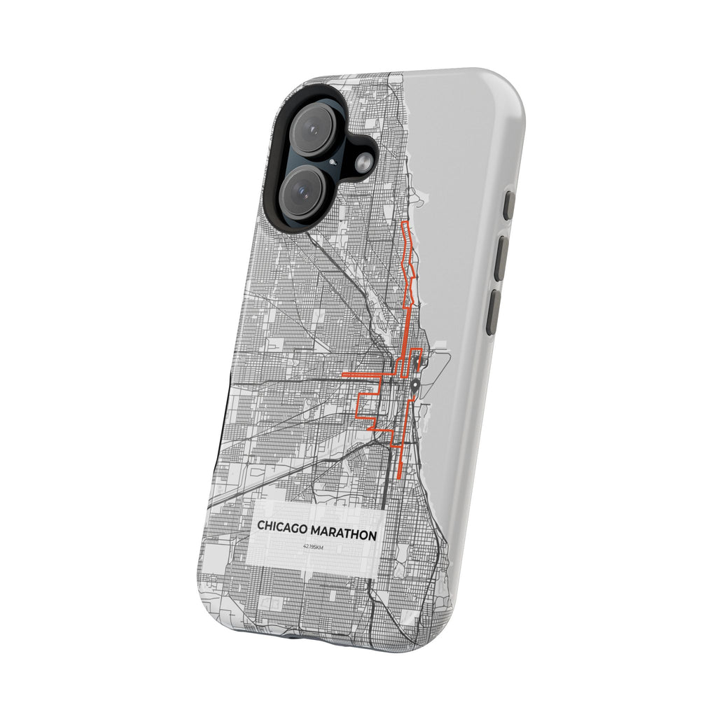 Chicago Marathon Route Magnetic Impact-Resistant Phone Case
