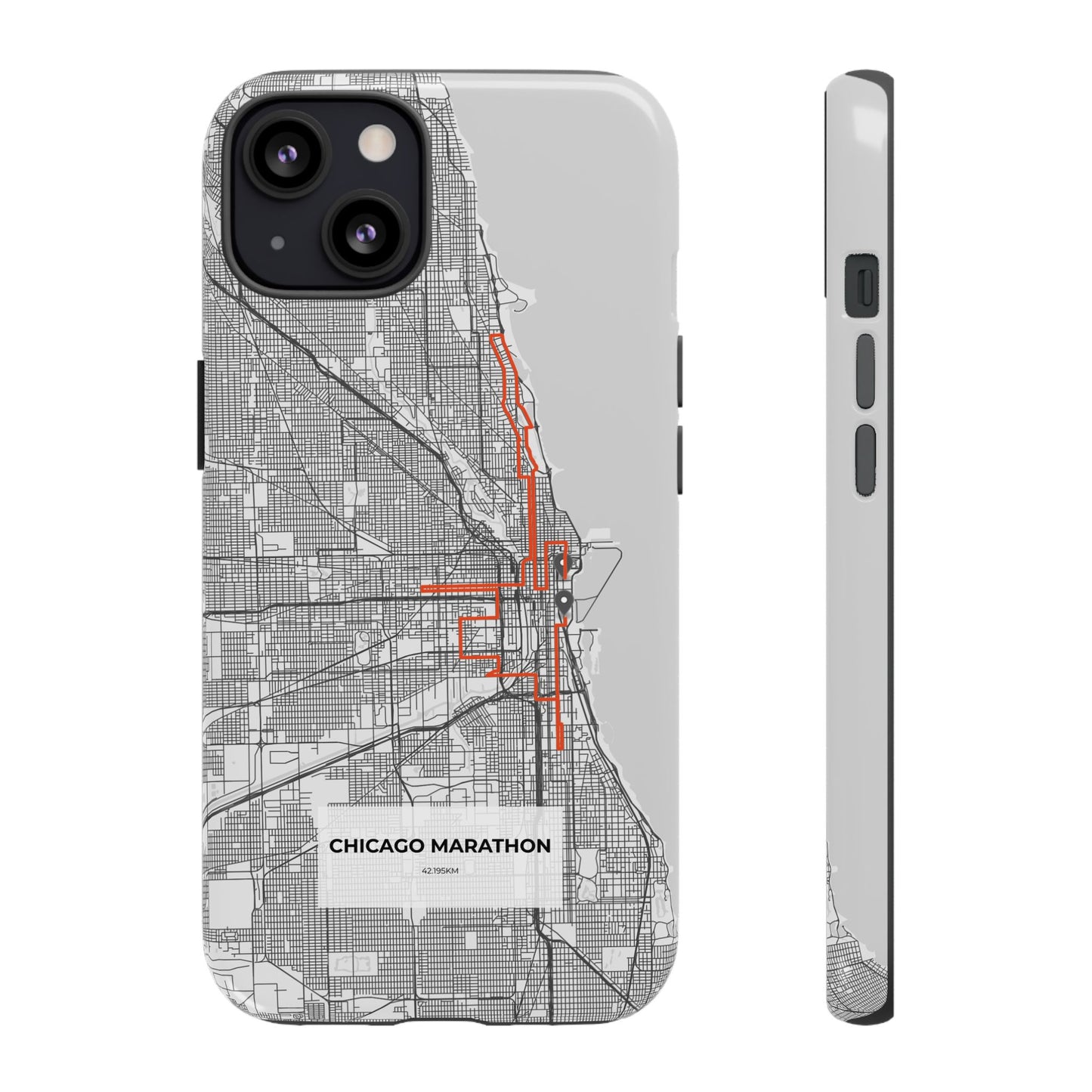 Chicago Marathon Route Tough Phone Case