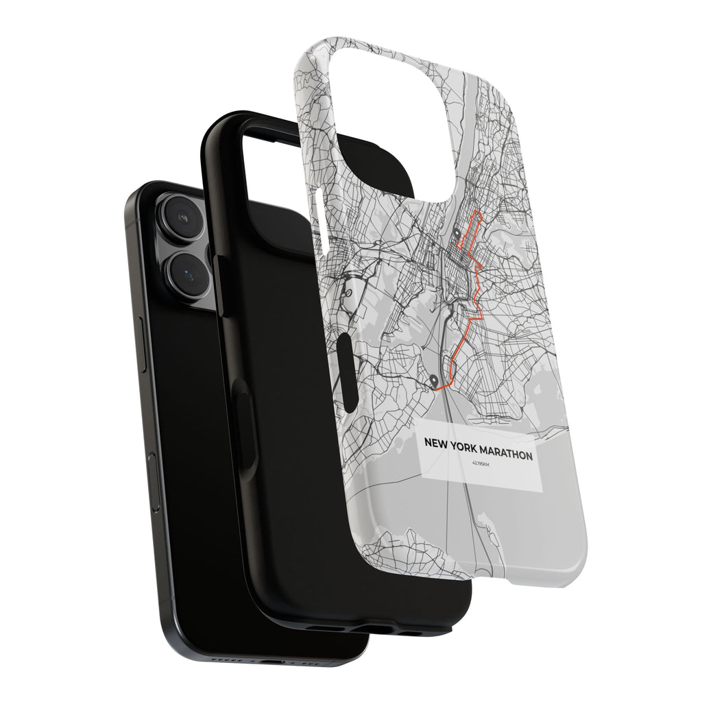 New York Marathon Route Tough Phone Case