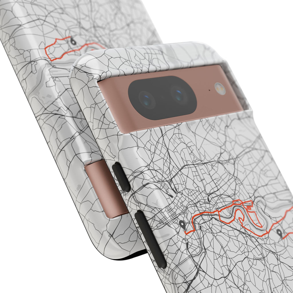 London Marathon Route Tough Phone Case