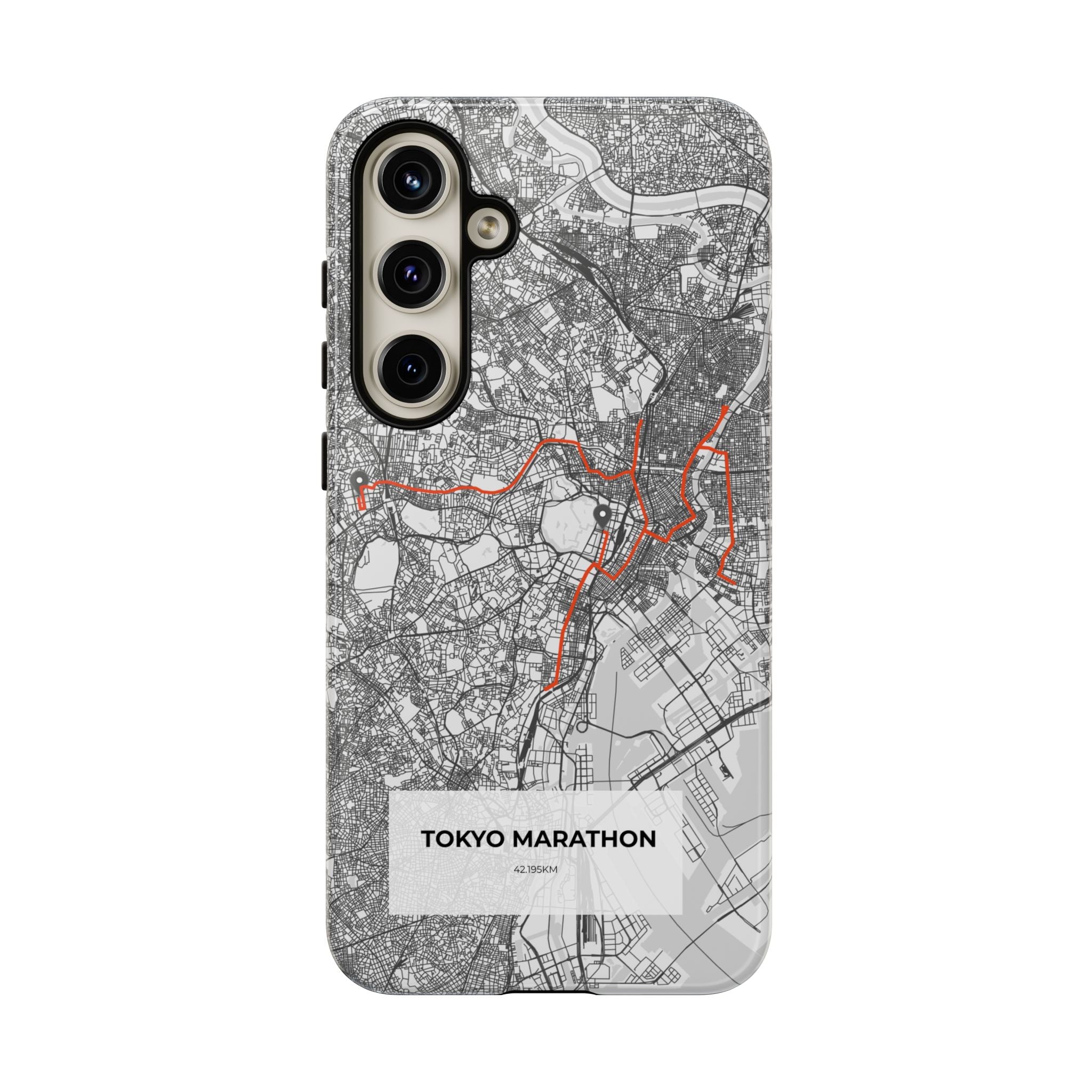 Tokyo Marathon Route Tough Phone Case