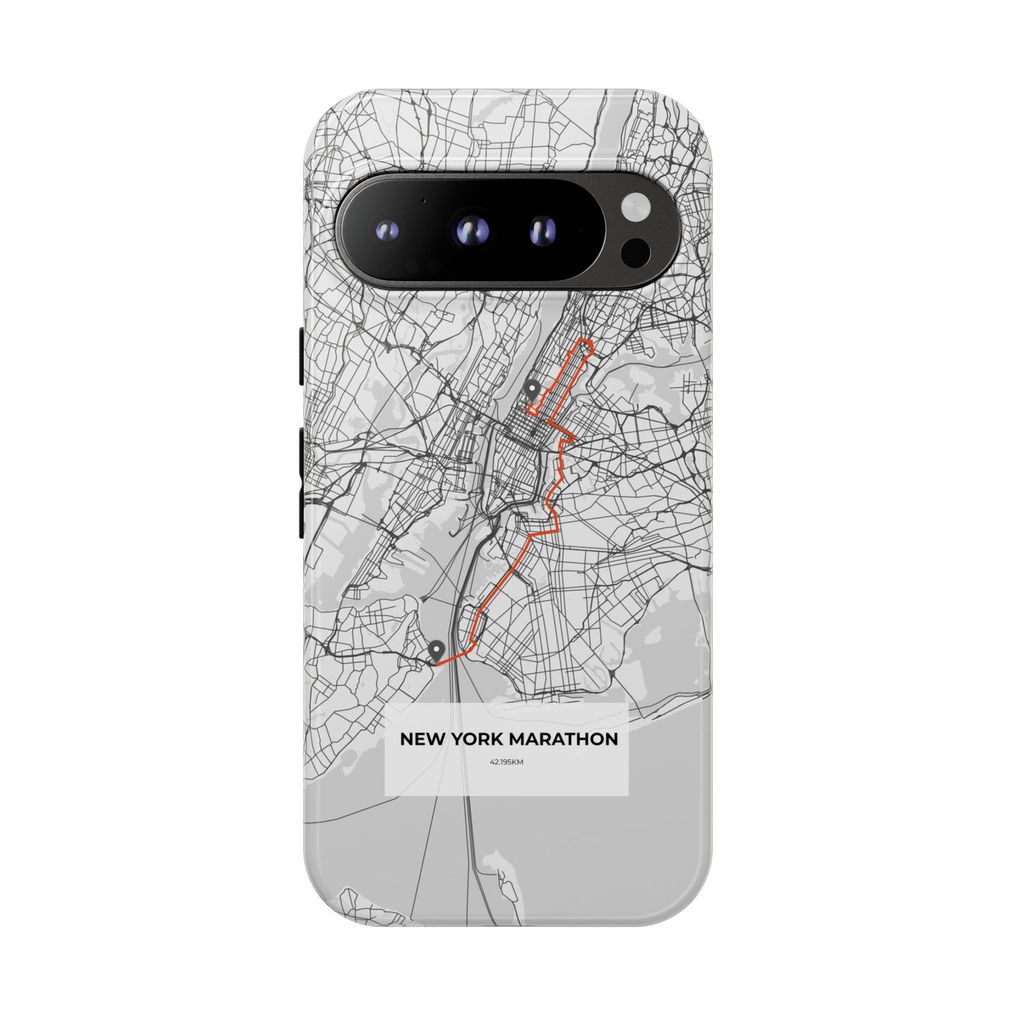 New York Marathon Route Tough Phone Case