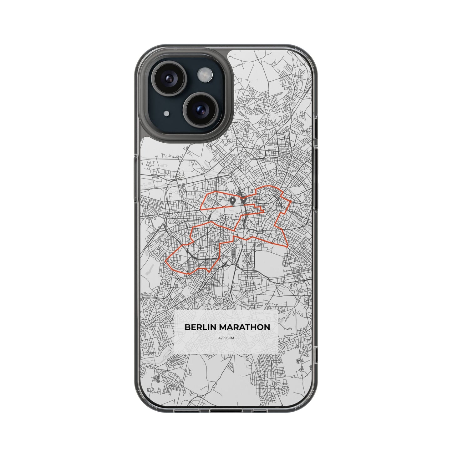 Berlin Marathon Route Magnetic Clear Impact-Resistant Phone Case