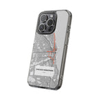 Chicago Marathon Route Clear Impact-Resistant Phone Case