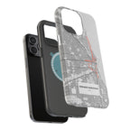 Chicago Marathon Route Magnetic Impact-Resistant Phone Case