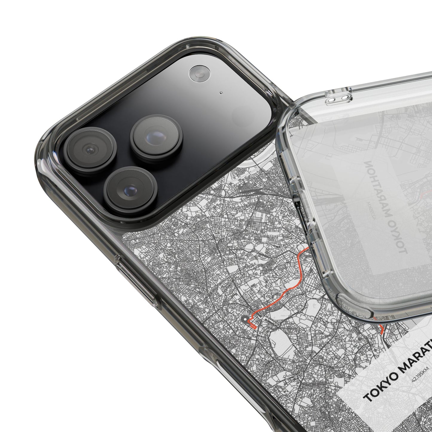 Tokyo Marathon Route Clear Impact-Resistant Phone Case