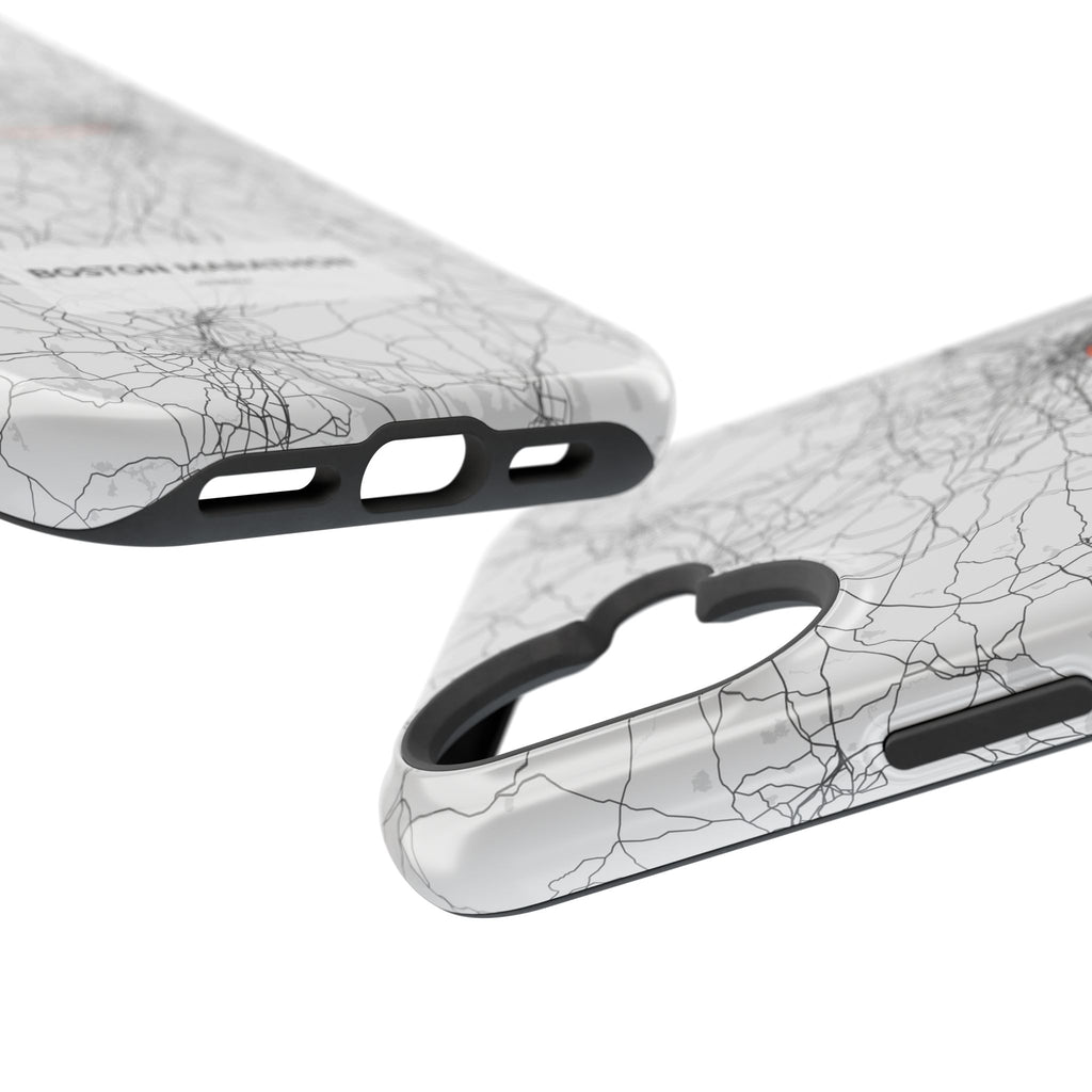 Boston Marathon Route Magnetic Impact-Resistant Phone Case