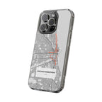 Chicago Marathon Route Clear Impact-Resistant Phone Case