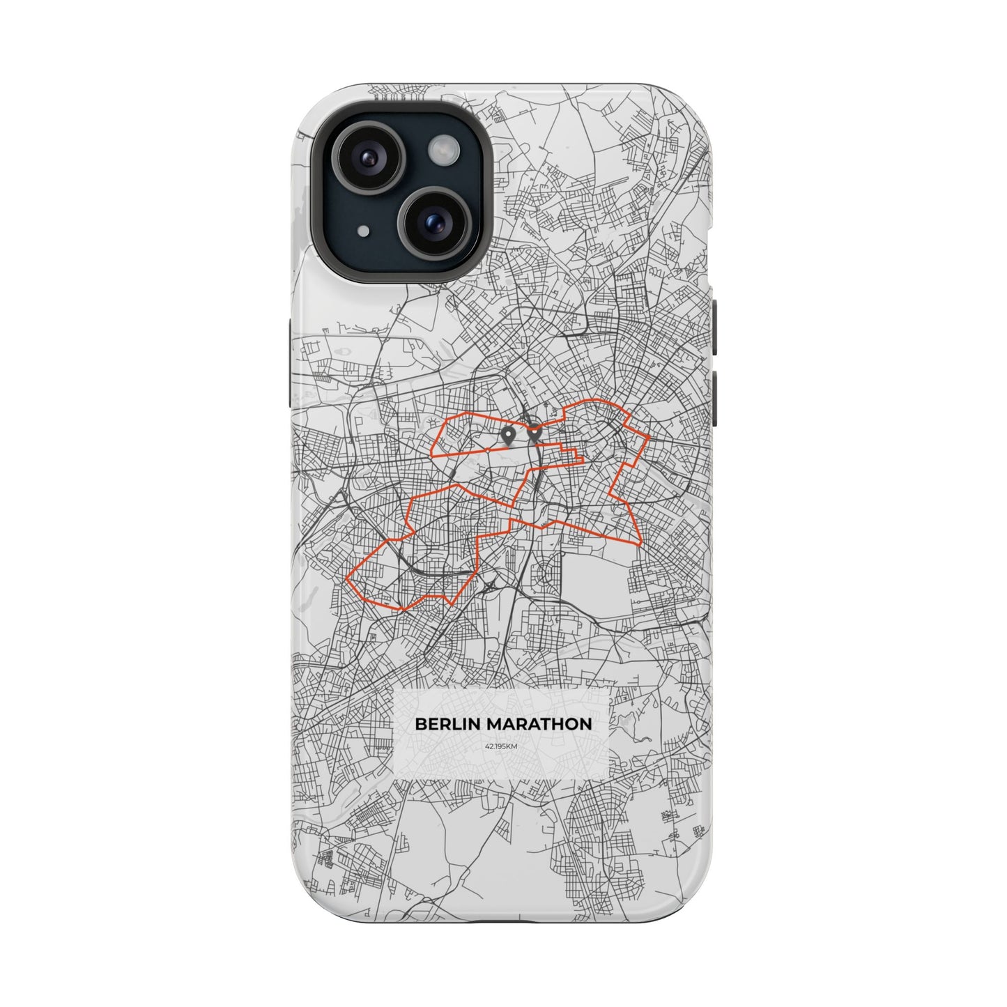 Berlin Marathon Route Magnetic Impact-Resistant Phone Case