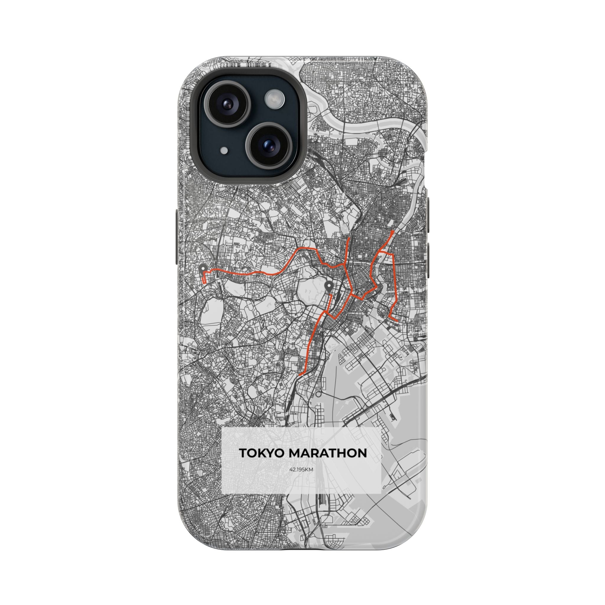 Tokyo Marathon Route Magnetic Impact-Resistant Phone Case