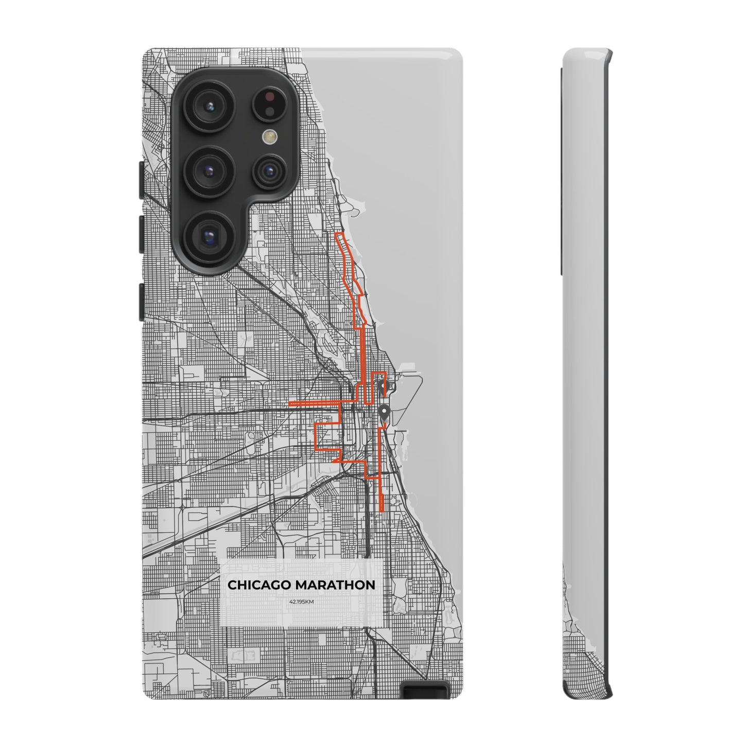 Chicago Marathon Route Tough Phone Case