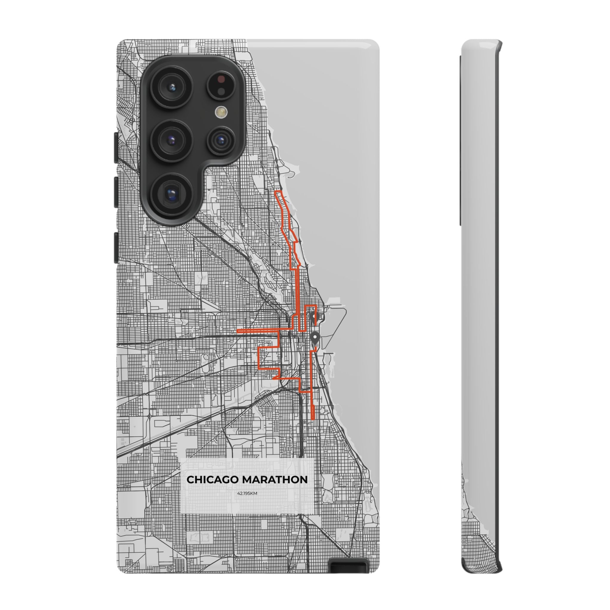 Chicago Marathon Route Tough Phone Case