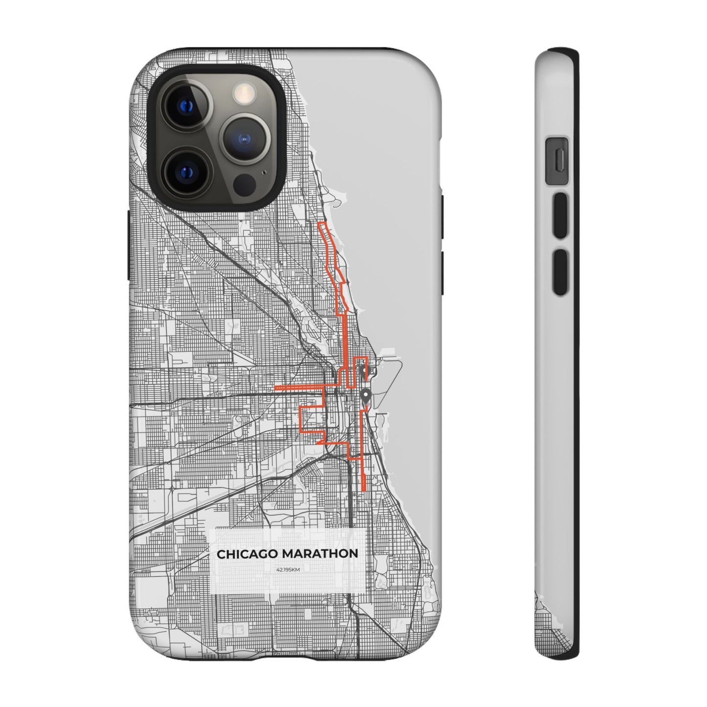 Chicago Marathon Route Tough Phone Case