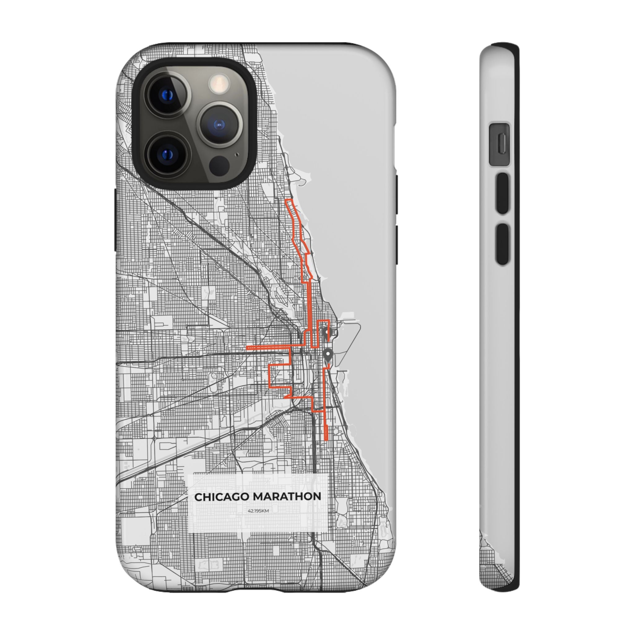 Chicago Marathon Route Tough Phone Case