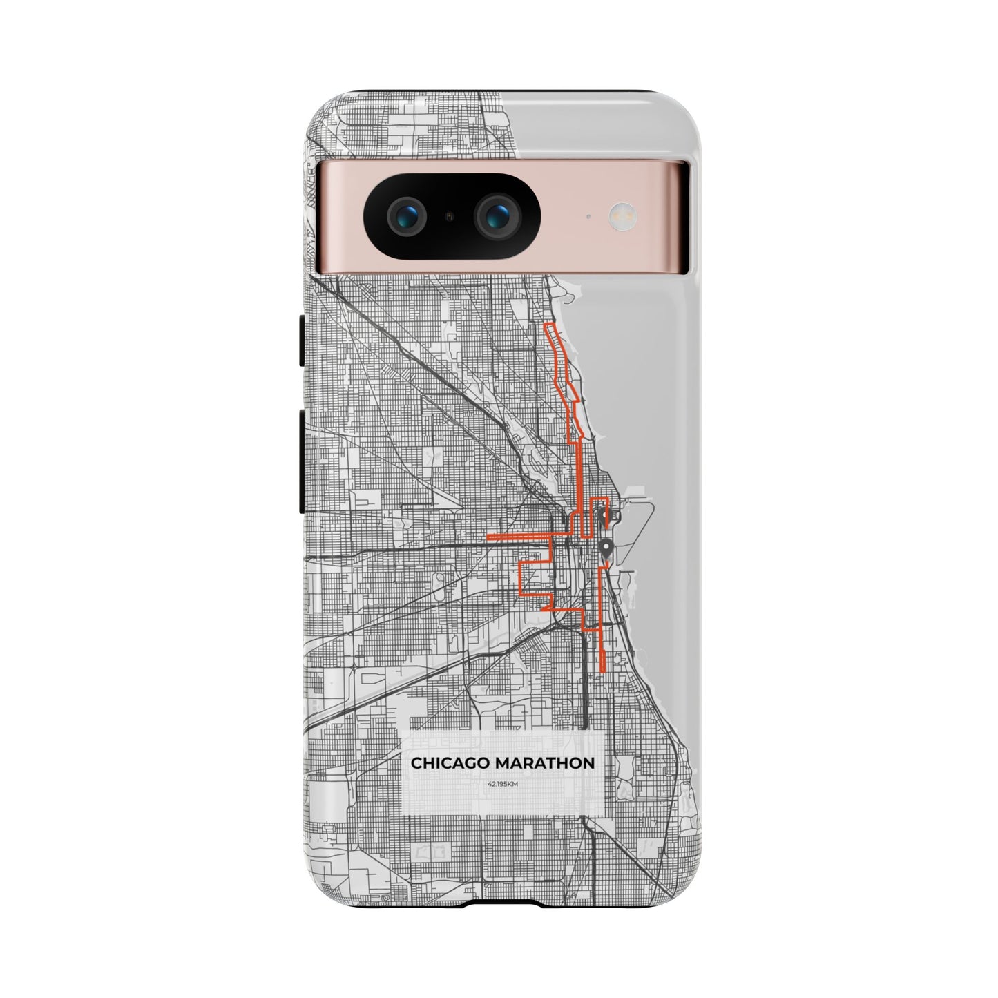 Chicago Marathon Route Tough Phone Case