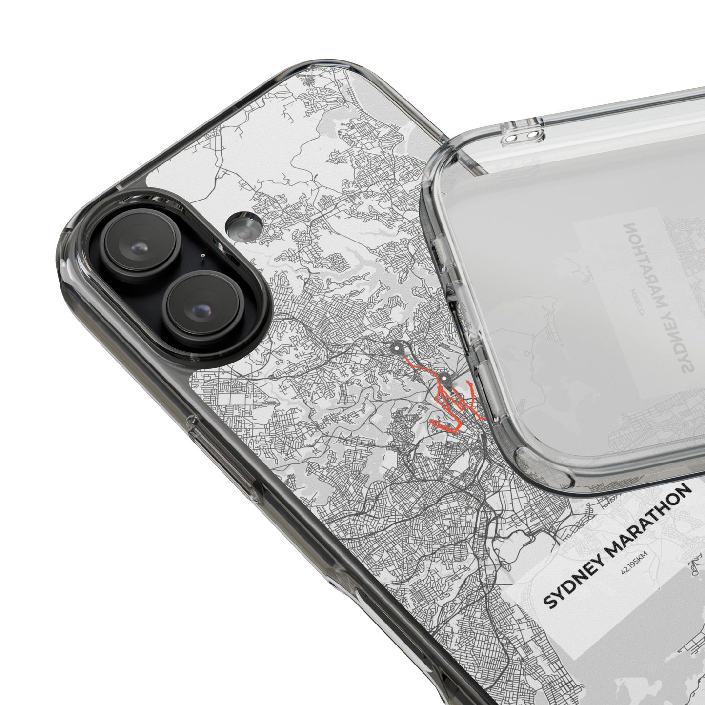 Sydney Marathon Route Clear Impact-Resistant Phone Case