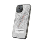 New York Marathon Route Clear Impact-Resistant Phone Case