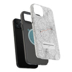 Boston Marathon Route Magnetic Impact-Resistant Phone Case