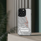 Chicago Marathon Route Clear Impact-Resistant Phone Case
