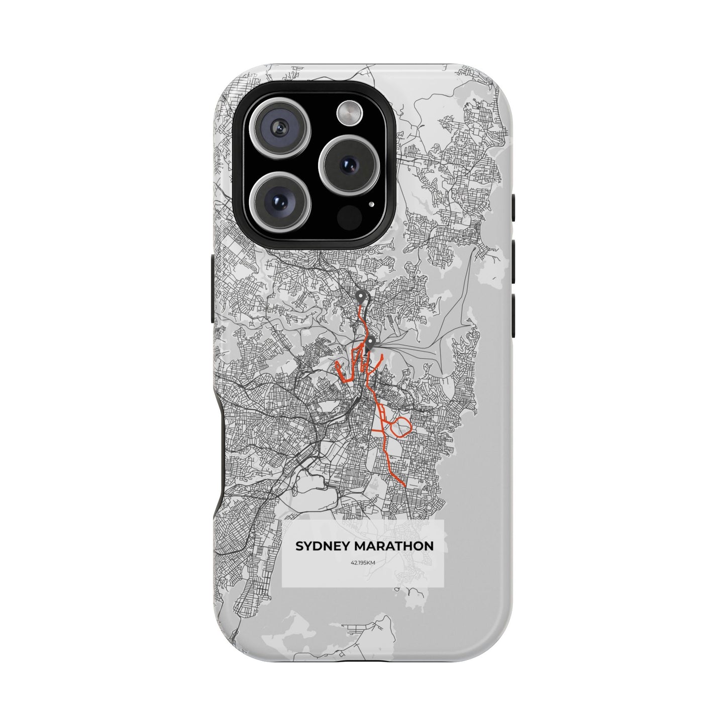 Sydney Marathon Route Magnetic Impact-Resistant Phone Case