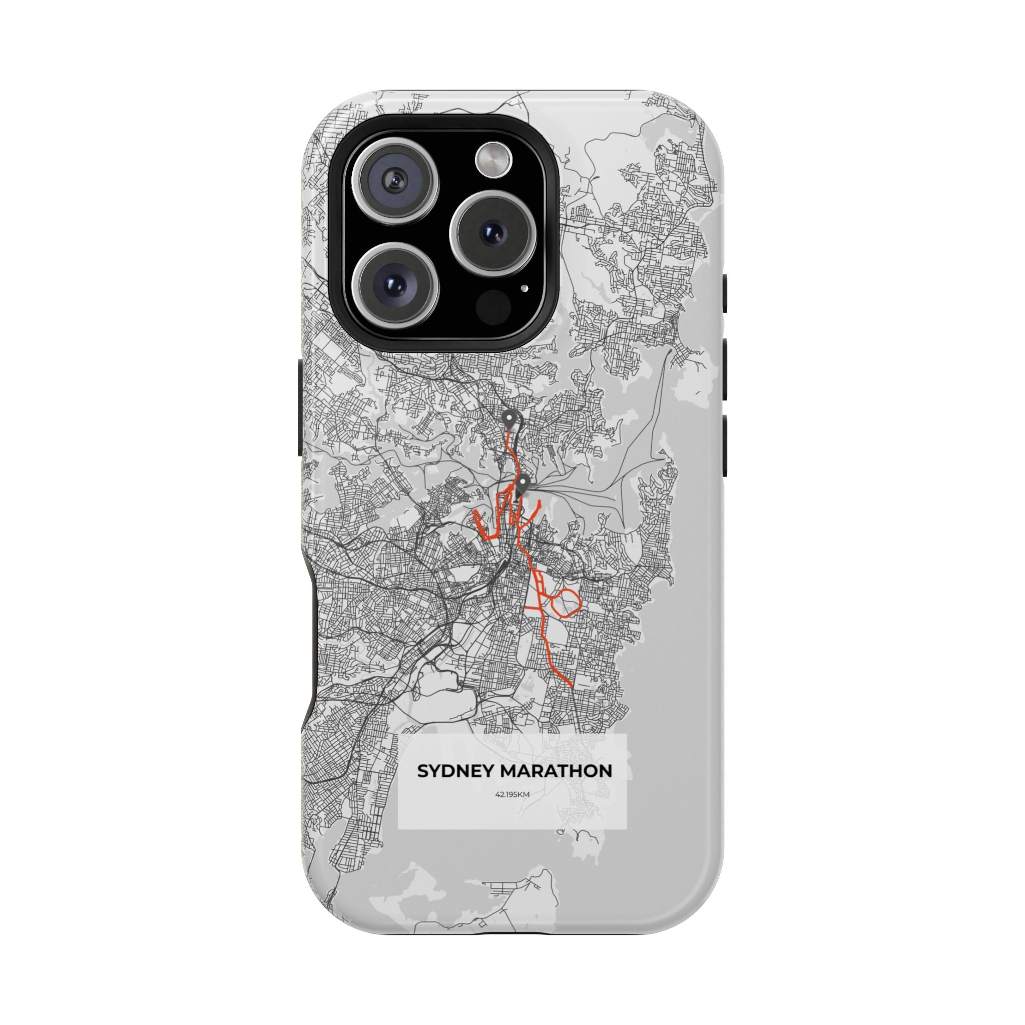 Sydney Marathon Route Magnetic Impact-Resistant Phone Case