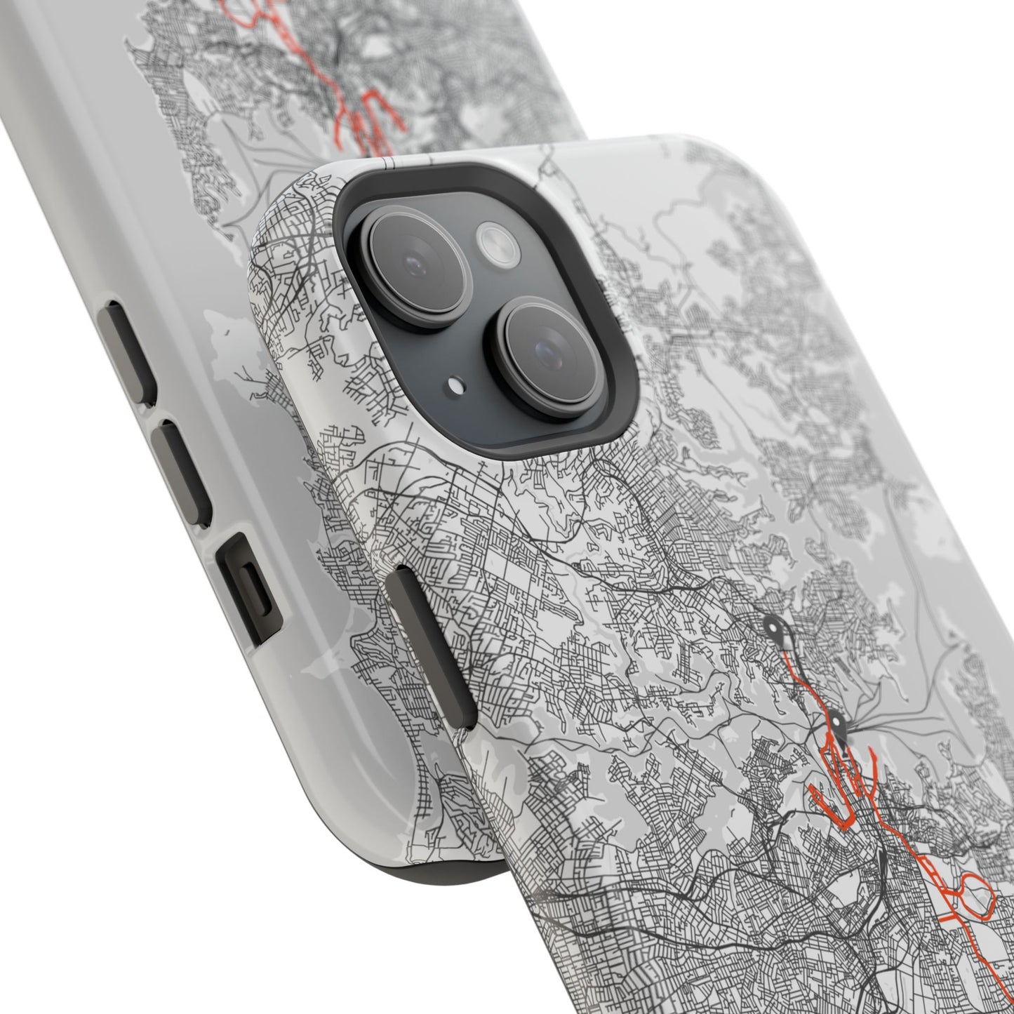 Sydney Marathon Route Magnetic Impact-Resistant Phone Case